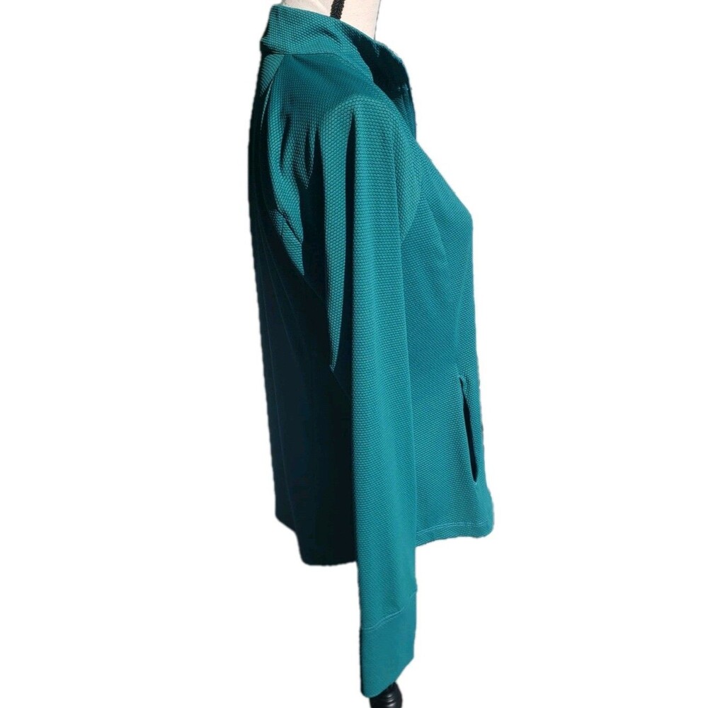 Tommy Bahama Women's Golf Pullover Large Green, Textured, Long Sleeve, 1/4 Zip - Picture 5 of 13